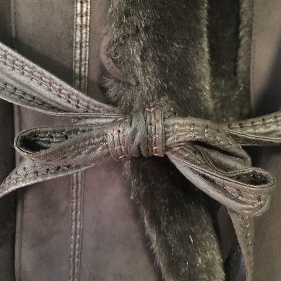 ELLEN TRACY Brown Faux-fur Coat - Picture 7 of 8